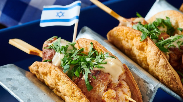 טאקו כחול לבן באדיבות מאסטר שף  (צילום: נמרוד סנדרס)