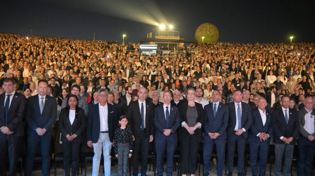 טקס יום הזיכרון הבינלאומי בלטרון (צילום: ארגון "מסע")