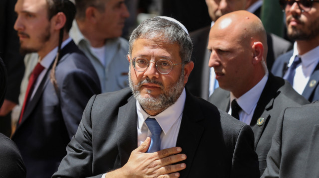 בן גביר בטקס בבאר שבע (צילום: REUTERS/ Nir Elias)