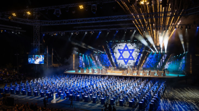 טקס המשואות ביום העצמאות (צילום: יונתן זינדל פלאש 90)