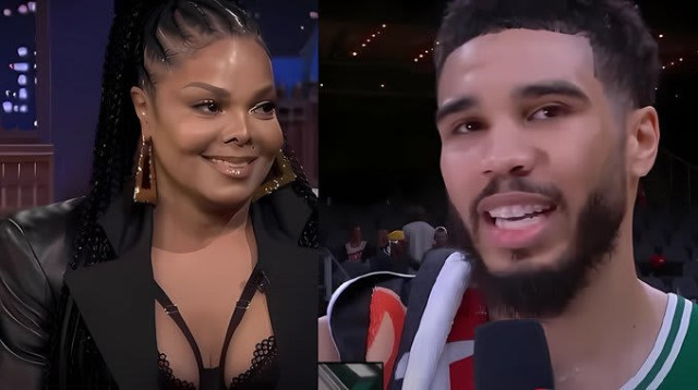 ג'ייסון טייטום התנצל בפני ג'אנט ג'קסון (צילום: צילום מסך, מתוך שידורי הטלוויזיה)