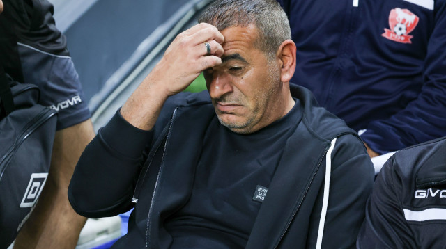 מאמן בני סכנין קובי רפואה (צילום: דני מרון)