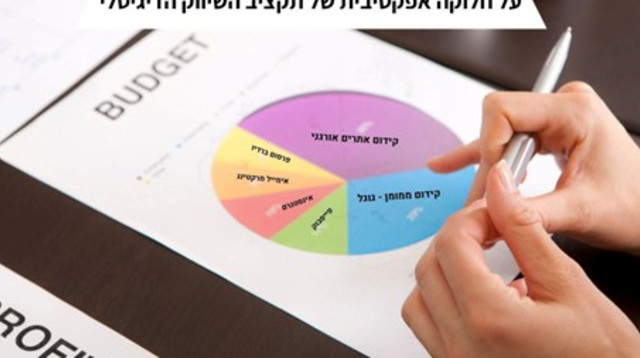 גרף עוגת תקציב שיווק. (צילום: ליאור ישנו באמצעות canva)