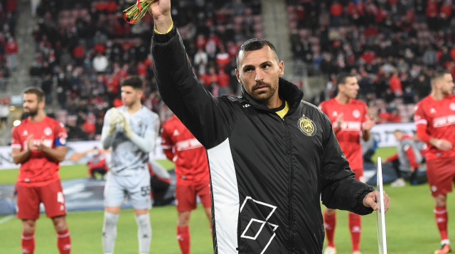 שיר צדק שחקן מכבי נתניה (צילום: ברני ארדוב)