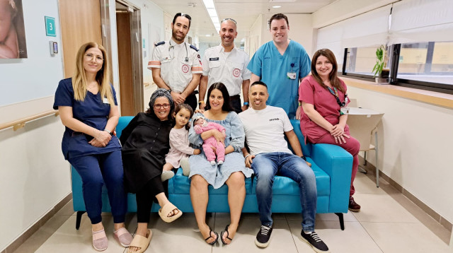 הבנו שהצוות במאיר כבר מחכה לנו למטה ובסנכרון מדהים ושיתוף פעולה מרשים (צילום: דוברות המרכז הרפואי מאיר)