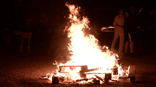 ל"ג בעומר, מדורה (צילום: אבשלום ששוני)