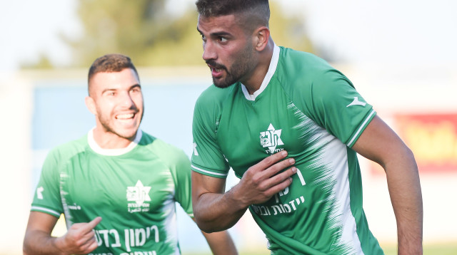 פאדי נג'אר, שחקן מכבי אחי נצרת (צילום: ברני ארדוב)