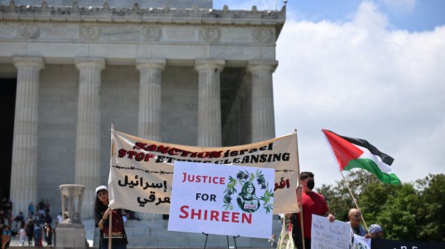 הפגנה פרו-פלסטינית בוושינגטון (צילום: gettyimages)