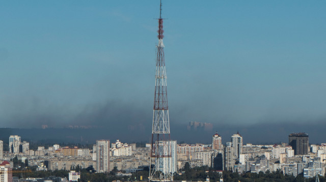 מתקפת טילים בקייב, אוקטובר 2022 (צילום: REUTERS/Anna Voitenko)