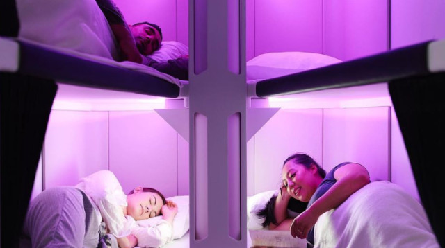 מתחם השינה Skynest של אייר ניו זילנד (צילום: צילום מסך אינסטגרם)