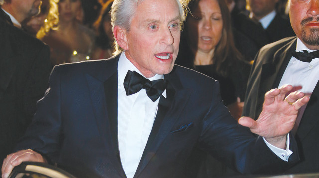 מייקל דגלאס בפסטיבל קאן (צילום: רויטרס)