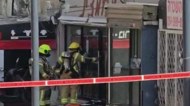 דליפת גז בפירצרייה בבאר שבע (צילום: דוברות מד"א)