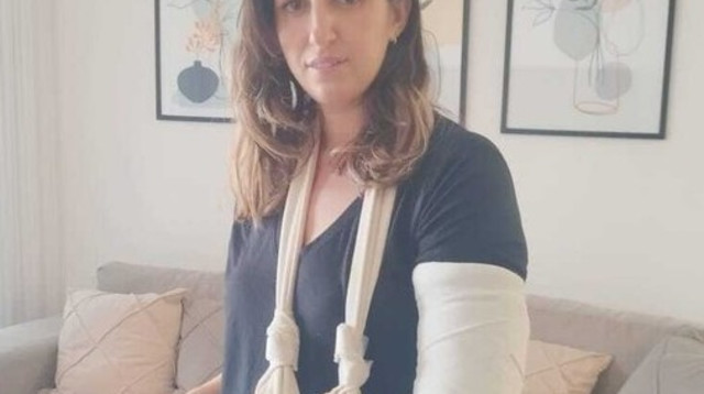 ציפי ברייר שרעבי, תושבת חריש שהותקפה על ידי חרדים בג'ימבורי (צילום: רשתות חברתיות,שימוש לפי סעיף 27א')