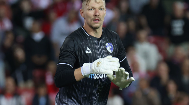 זיגוס ברטקוס שוער עירוני קרית שמונה (צילום: דני מרון)