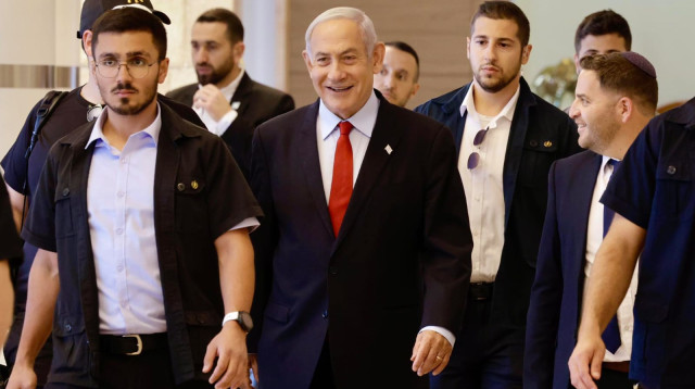 ראש הממשלה בנימין נתניהו בפתח ישיבת סיעת הליכוד (צילום: מארק ישראל סלם)