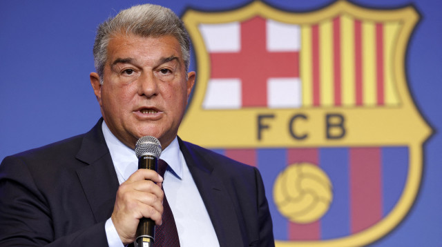 נשיא ברצלונה ז'ואן לאפורטה (צילום: רויטרס)