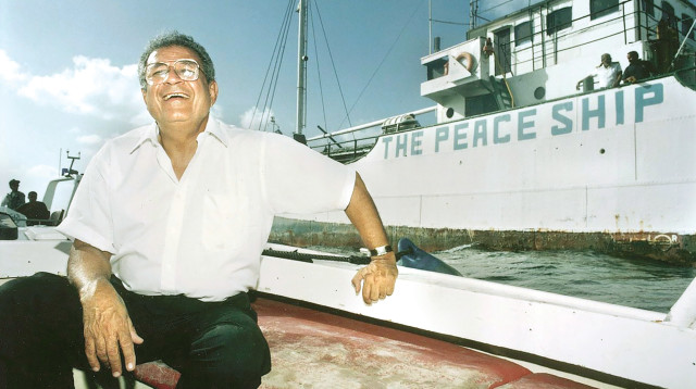אייבי נתן, ספינת קול השלום  (צילום: יוסי אלוני)