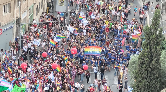 מצעד הגאווה בירושלים  (צילום: מלי דודקביץ/TPS)