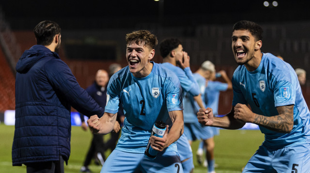 שחקני נבחרת ישראל עד גיל 20, עילי פיינגולד, שון עדרי (צילום: GettyImages, Marcio Machado/Eurasia Sport Images)