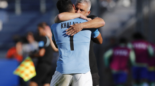 אופיר חיים, ענאן חלאילי (צילום: REUTERS/Agustin Marcarian)