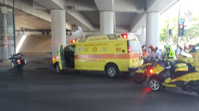 צומת הולץ בתל אביב (צילום: תיעוד מבצעי מד"א)