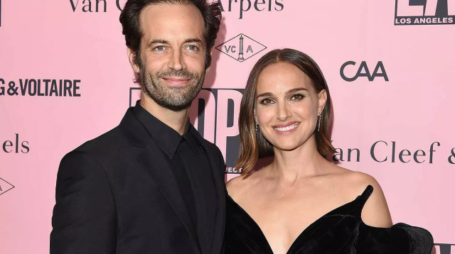 נטלי פורטמן ובנג'מין מילפייד (צילום: Amy Sussman/Getty Images)