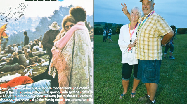 הזוג מוודסטוק (צילום: ANGELA WEISS.GettyImages)