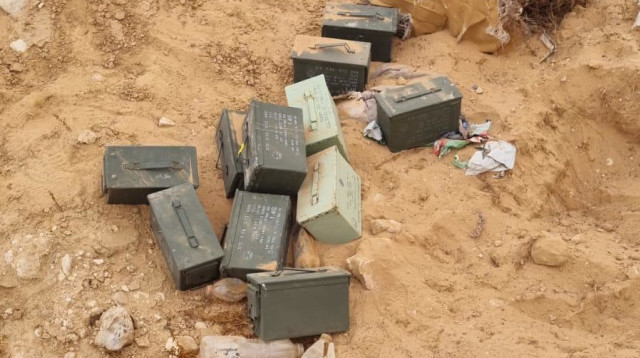 התחמושת שנגנבה מצאלים (צילום: שב"כ)