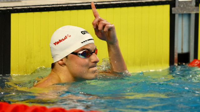 יהיה בפריז בשנה הבאה. תומר פרנקל (צילום: אתר רשמי, גלעד קוולרצ'יק, איגוד השחייה)