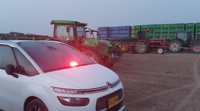 חשד לרצח סמוך לאופקים (צילום: דוברות המשטרה)