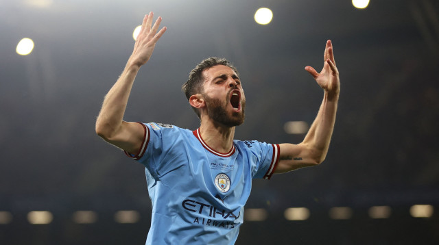 שחקן מנצ'סטר סיטי, ברנרדו סילבה. גמר ליגת האלופות 2023 (צילום: רויטרס)