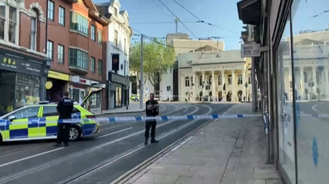 זירת האירוע בנוטינגהאם, משטרה בבריטניה (צילום: רויטרס)