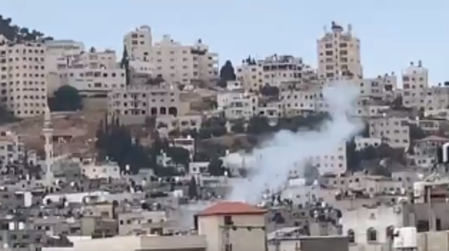 כוחות צה"ל פועלים בשכם (צילום: רשתות ערביות, שימוש לפי סעיף 27 א')