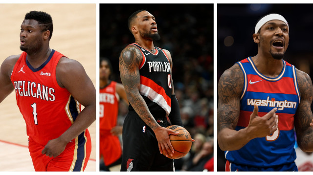 מפוצלת בראדלי ביל, דמיאן לילארד, זאיון וויליאמסון (צילום: GettyImages, Alika Jenner, Scott Taetsch, Rob Carr)