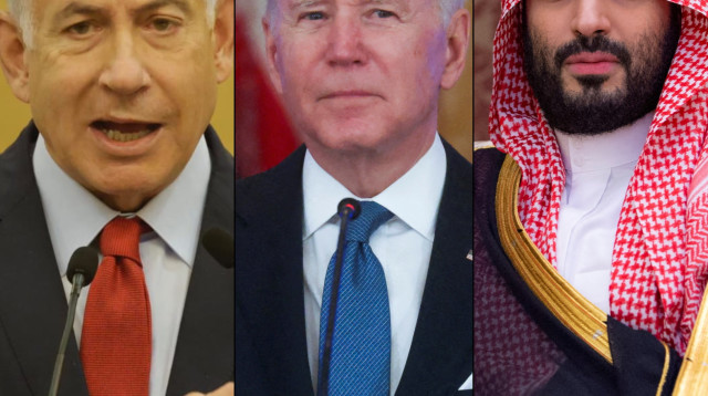 בן סלמאן, ג'ו ביידן, בנימין נתניהו (צילום: רויטרס,מרק ישראל סלם)