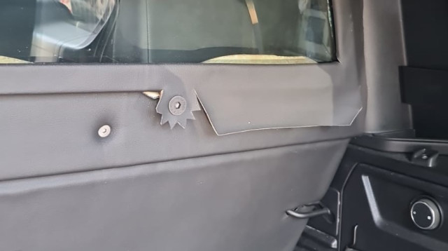 הרכב הממוגן שנתפס (צילום: דוברות המשטרה)