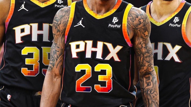 בראדלי ביל לצד קווין דוראנט, דווין בוקר (צילום: עיבוד תמונה, מתוך טוויטר)