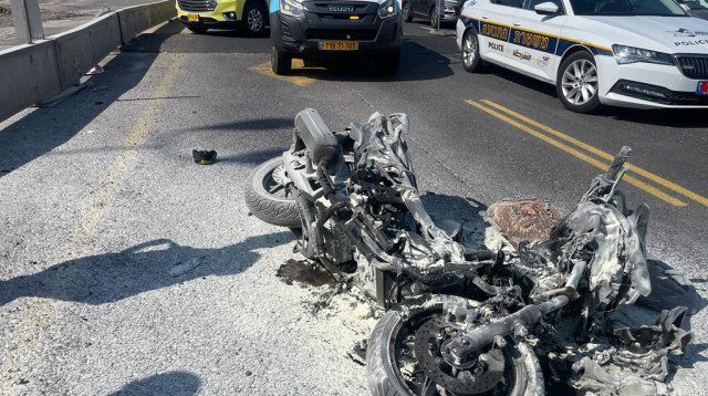 תאונת אופנוע, אילוסטרציה (צילום: תיעוד מבצעי מד"א)