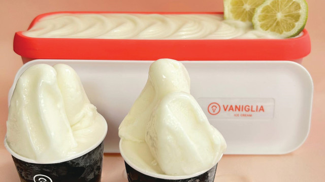 סורבה ליים של וניליה (צילום: שירה אליאב)