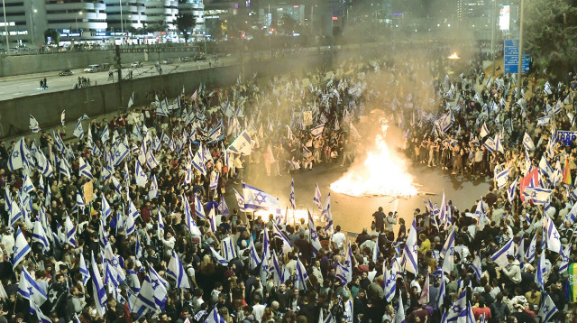 המחאה נגד הרפורמה (צילום: תומר נויברג, פלאש 90)