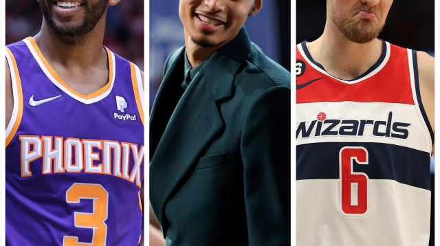 ויקטור וומבניאמה, כריס פול, קריסטאפס פורזינגיס (צילום: עיבוד תמונה, אילוסטרציה)