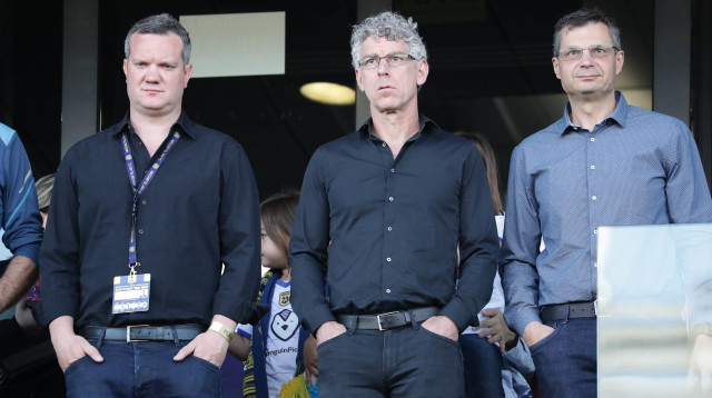 זה הזמן לדבר. גולדהאר, מנספורד ואנגלידיס (צילום: דני מרון)