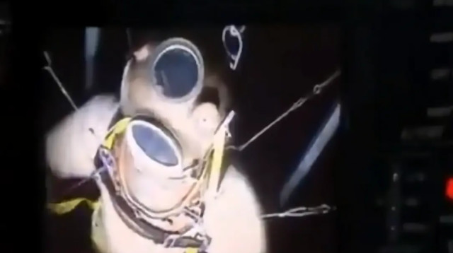 השינוי המהיר בלחץ יהיה כה גדול עד שגופו של האדם "יידחס" לתוך הקסדה (צילום: מתוך טוויטר)