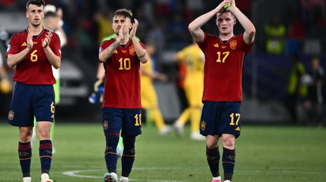 סיום דרמטי ובפסגת הבית. נבחרת ספרד הצעירה (צילום: אימג'בנק  GettyImages)