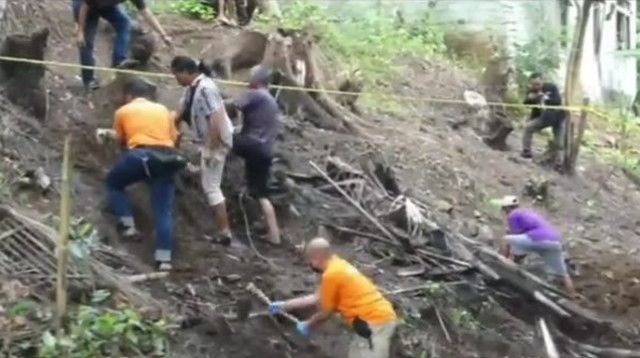 החיפושים אחר היילודים הנעדרים (צילום: מתוך טוויטר)