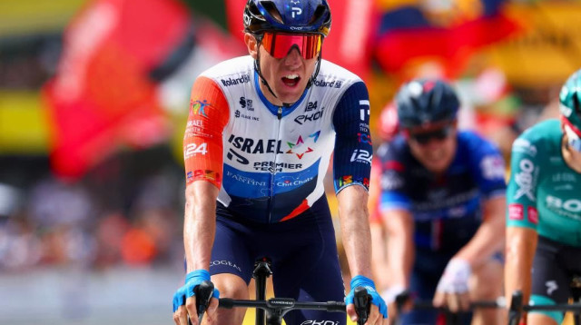 מייקל וודס, רוכב אופניים קבוצת ישראל פרמייר טק (צילום: אתר רשמי, ישראל פרמייר טק)