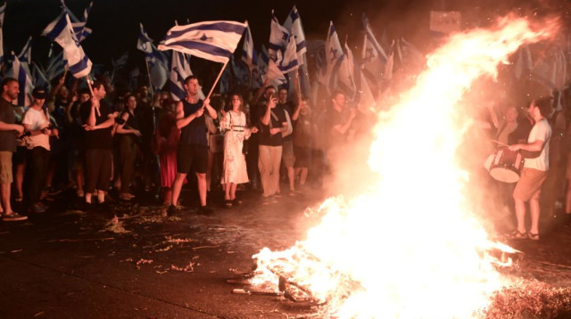 המחאה נגד הרפורמה המשפטית  (צילום: אבשלום ששוני)