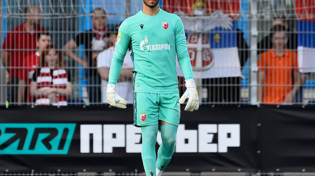 עומרי גלזר שוער הכוכב האדום בלגרד (צילום: אתר רשמי, הכוכב האדום בלגרד)