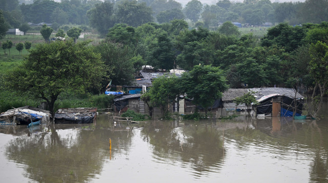 השיטפונות בהודו (צילום: AFP via Getty Images)