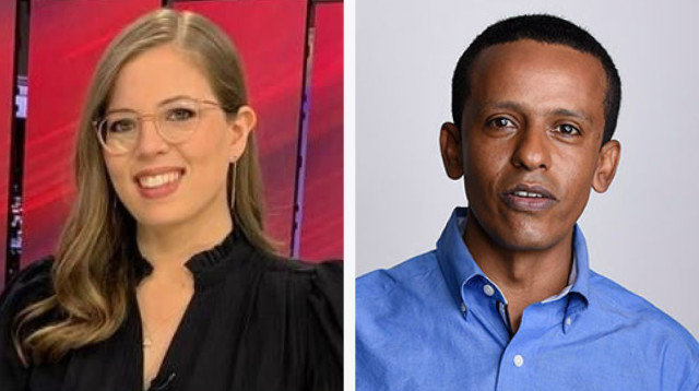 נריה קראוס, ברהנו טגניה (צילום: באדיבות חדשות 13,יחצ)